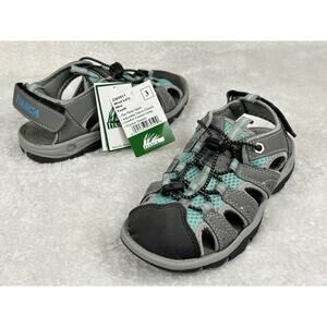 Itasca Sandals Youth Sz 3 Mint Grey West Lake - Style#2203015 Hiking Fishing New